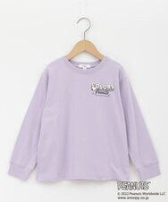 KJKJP80024 a.v.v KIDS(アー・ヴェ・ヴェ) [100-130]【数量限定】PEANUTS×a.v.vスヌーピープリントロンT ラベンダー