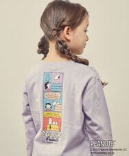 KJKJP80024 a.v.v KIDS(アー・ヴェ・ヴェ) [100-130]【数量限定】PEANUTS×a.v.vスヌーピープリントロンT ラベンダー
