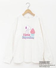 KJKJP80024 a.v.v KIDS(アー・ヴェ・ヴェ) [100-130]【数量限定】PEANUTS×a.v.vスヌーピープリントロンT アイボリー
