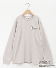 KJKJP80024 a.v.v KIDS(アー・ヴェ・ヴェ) [100-130]【数量限定】PEANUTS×a.v.vスヌーピープリントロンT ベージュ