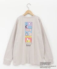 KJKJP80024 a.v.v KIDS(アー・ヴェ・ヴェ) [100-130]【数量限定】PEANUTS×a.v.vスヌーピープリントロンT ベージュ