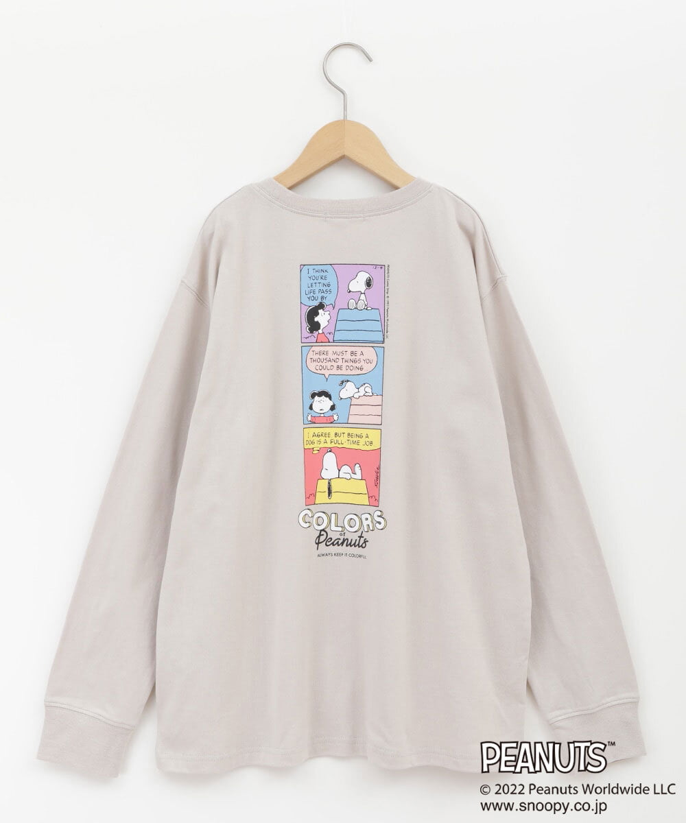 KJKJP80024 a.v.v KIDS(アー・ヴェ・ヴェ) [100-130]【数量限定】PEANUTS×a.v.vスヌーピープリントロンT ベージュ