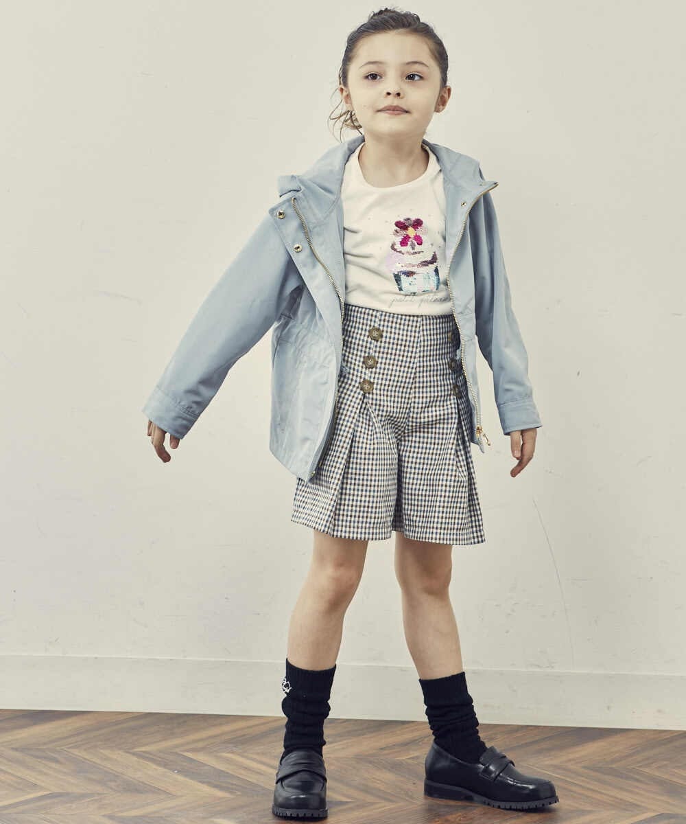 KJKJQ31024 a.v.v KIDS(アー・ヴェ・ヴェ) [140-150]スパンコールアソート長袖Tシャツ ネイビー