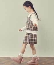 KJKJQ34034 a.v.v KIDS(アー・ヴェ・ヴェ) [140-150]バックル付きビスチェドッキングトップス ブラウン