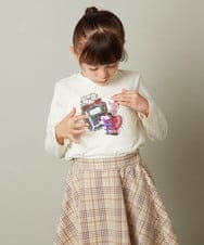 KJKJS30019 a.v.v KIDS(アー・ヴェ・ヴェ) [100-130]アソートモチーフスパンコールロンＴ ミント