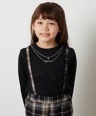 KJKJS31019 a.v.v KIDS(アー・ヴェ・ヴェ) [100-130]アソートロゴデザインロンＴ ボーダー