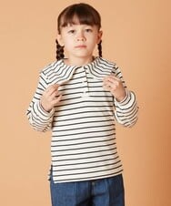 KJKJS32029 a.v.v KIDS(アー・ヴェ・ヴェ) [100-130]セーラーカラーロンＴ ボーダー