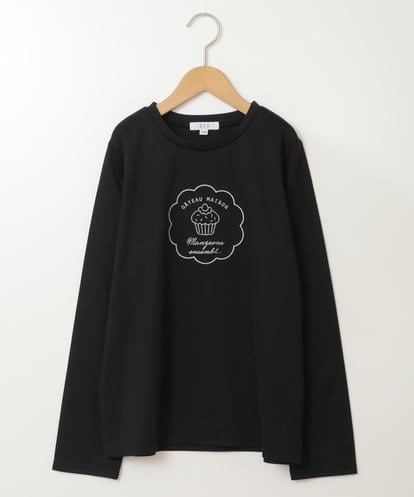 KJKJS36029 a.v.v KIDS [100-130]カップケーキ刺繍ロンＴ