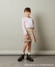 KJKJS80029 a.v.v KIDS(アー・ヴェ・ヴェ) [100-140]【すみっコぐらし】リバーシブルスパンコール長袖Ｔシャツ ピンク