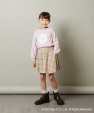 KJKJS80029 a.v.v KIDS(アー・ヴェ・ヴェ) [100-140]【すみっコぐらし】リバーシブルスパンコール長袖Ｔシャツ ピンク