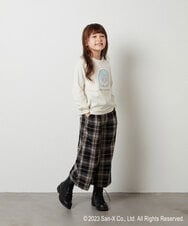 KJKJS80029 a.v.v KIDS(アー・ヴェ・ヴェ) [100-140]【すみっコぐらし】リバーシブルスパンコール長袖Ｔシャツ ピンク