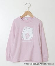 KJKJS80029 a.v.v KIDS(アー・ヴェ・ヴェ) [100-140]【すみっコぐらし】リバーシブルスパンコール長袖Ｔシャツ ピンク