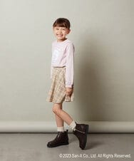 KJKJS80029 a.v.v KIDS(アー・ヴェ・ヴェ) [100-140]【すみっコぐらし】リバーシブルスパンコール長袖Ｔシャツ ピンク