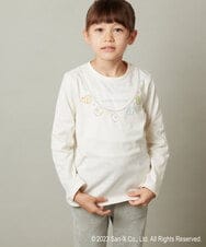 KJKJS82029 a.v.v KIDS(アー・ヴェ・ヴェ) [100-140]【すみっコぐらし】ネックレス風長袖Ｔシャツ アイボリー