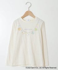 KJKJS82029 a.v.v KIDS(アー・ヴェ・ヴェ) [100-140]【すみっコぐらし】ネックレス風長袖Ｔシャツ アイボリー