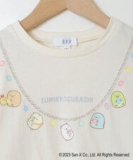 KJKJS82029 a.v.v KIDS(アー・ヴェ・ヴェ) [100-140]【すみっコぐらし】ネックレス風長袖Ｔシャツ アイボリー