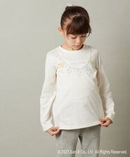 KJKJS82029 a.v.v KIDS(アー・ヴェ・ヴェ) [100-140]【すみっコぐらし】ネックレス風長袖Ｔシャツ アイボリー