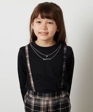 KJKJT31024 a.v.v KIDS(アー・ヴェ・ヴェ) [140-150]アソートロゴデザインロンＴ ブラック