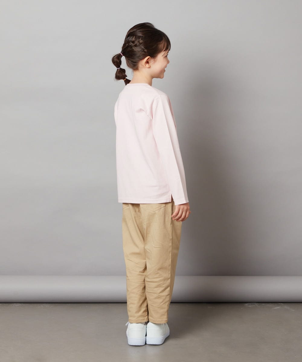 KJKJV80029 a.v.v KIDS(アー・ヴェ・ヴェ) [100-140]【すみっコぐらし】リバーシブルスパンコール長袖Ｔシャツ アイボリー