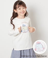 KJKJV80029 a.v.v KIDS(アー・ヴェ・ヴェ) [100-140]【すみっコぐらし】リバーシブルスパンコール長袖Ｔシャツ アイボリー