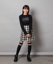 KJKJW39016 a.v.v KIDS(アー・ヴェ・ヴェ) [140-150]ロゴプリントロンＴ アイボリー