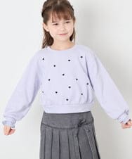 KJKKD14035 a.v.v KIDS(アー・ヴェ・ヴェ) [120-160]シャツレイヤー風プルオーバー ラベンダー