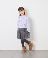 KJKKD14035 a.v.v KIDS(アー・ヴェ・ヴェ) [120-160]シャツレイヤー風プルオーバー ラベンダー