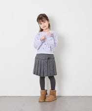 KJKKD14035 a.v.v KIDS(アー・ヴェ・ヴェ) [120-160]シャツレイヤー風プルオーバー ラベンダー