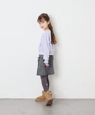 KJKKD14035 a.v.v KIDS(アー・ヴェ・ヴェ) [120-160]シャツレイヤー風プルオーバー ラベンダー