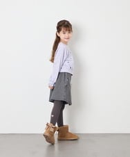 KJKKD14035 a.v.v KIDS(アー・ヴェ・ヴェ) [120-160]シャツレイヤー風プルオーバー ラベンダー
