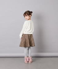 KJKKD14035 a.v.v KIDS(アー・ヴェ・ヴェ) [120-160]シャツレイヤー風プルオーバー アイボリー