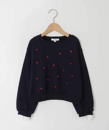 KJKKD14035 a.v.v KIDS [120-160]シャツレイヤー風プルオーバー