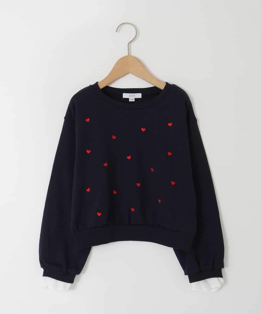 120-160]シャツレイヤー風プルオーバー(カットソー・Tシャツ) | a.v.v