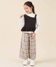 KJKKG06034 a.v.v KIDS(アー・ヴェ・ヴェ) [100-130]アシンメトリーニットベストセット[WEB限定サイズ] ブラウン