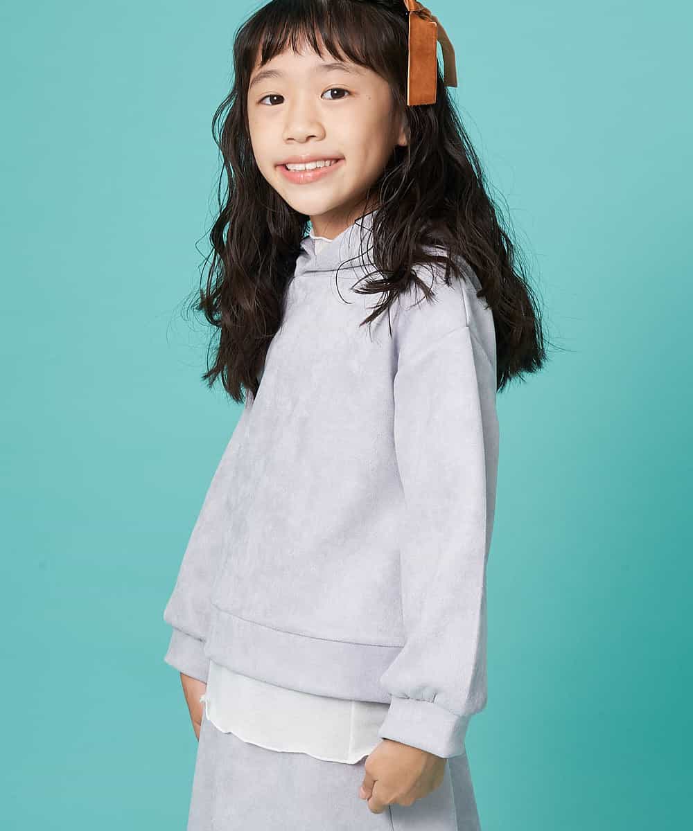 KJKKJ10024 a.v.v KIDS(アー・ヴェ・ヴェ) 【洗濯機で洗える】[100-130]フェイクスエードダンボールパーカー[WEB限定サイズ] ベージュ