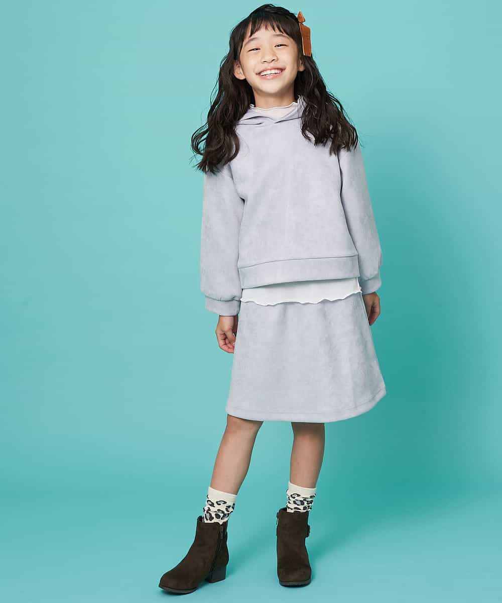 KJKKJ10024 a.v.v KIDS(アー・ヴェ・ヴェ) 【洗濯機で洗える】[100-130]フェイクスエードダンボールパーカー[WEB限定サイズ] ベージュ