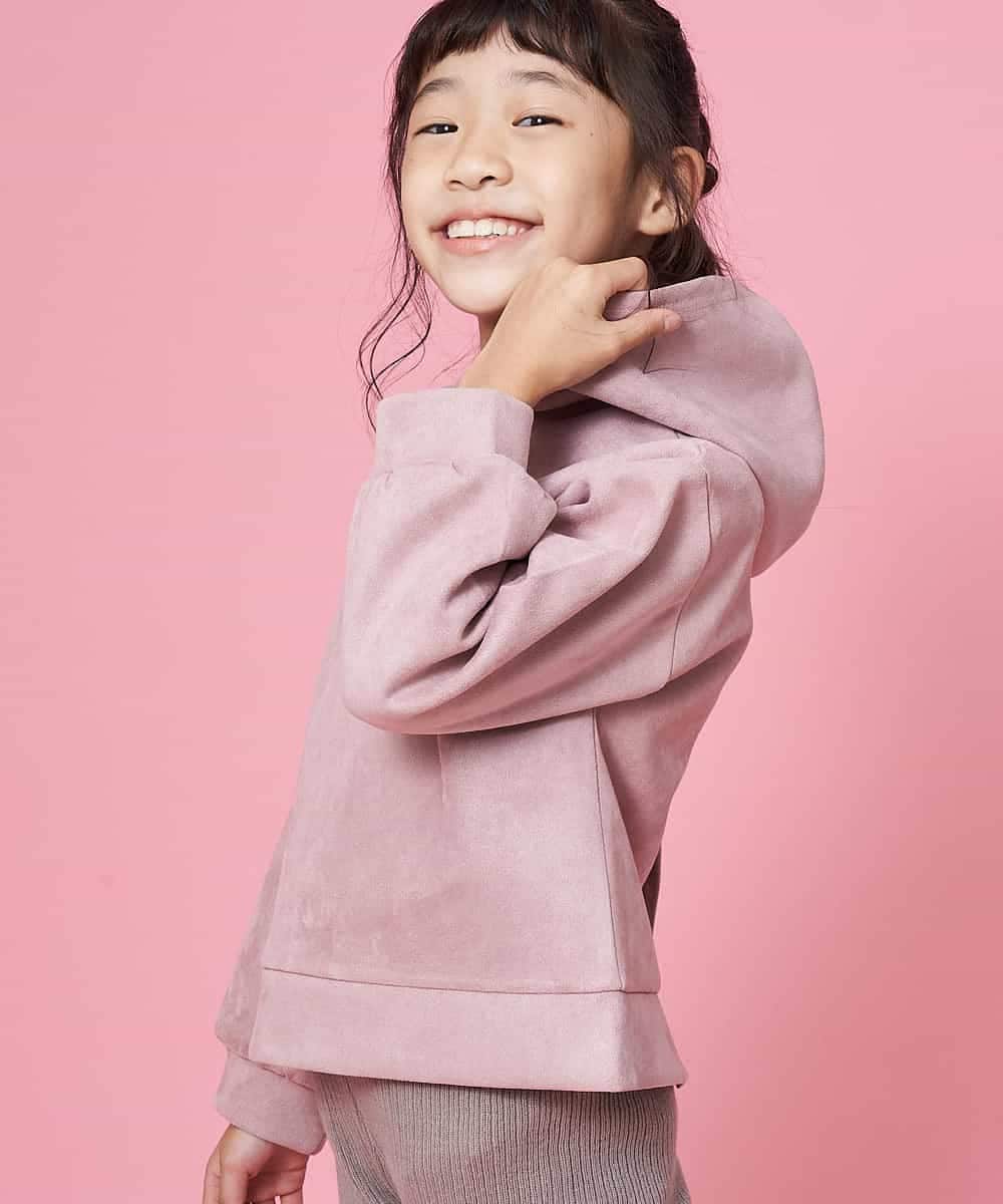 KJKKJ10024 a.v.v KIDS(アー・ヴェ・ヴェ) 【洗濯機で洗える】[100-130]フェイクスエードダンボールパーカー[WEB限定サイズ] ベージュ