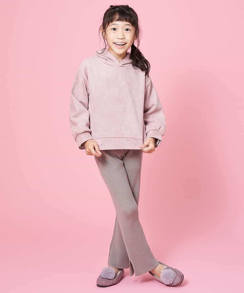 KJKKJ10024 a.v.v KIDS(アー・ヴェ・ヴェ) 【洗濯機で洗える】[100-130]フェイクスエードダンボールパーカー[WEB限定サイズ] ベージュ