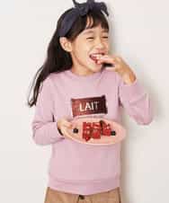 KJKKJ11024 a.v.v KIDS(アー・ヴェ・ヴェ) [100-130]トゥインクルスパンコールトレーナー[WEB限定サイズ] ピンク