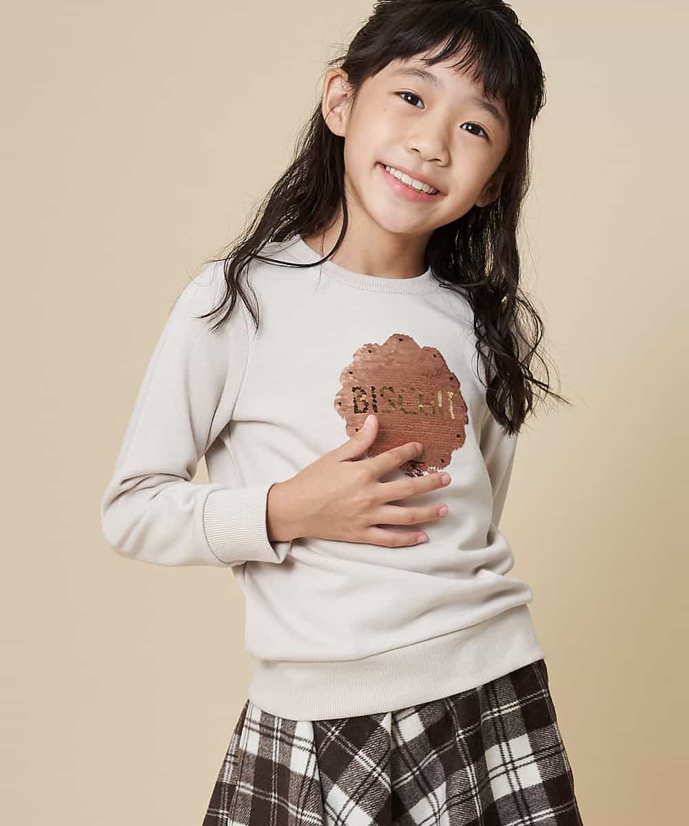 KJKKJ11024 a.v.v KIDS(アー・ヴェ・ヴェ) [100-130]トゥインクルスパンコールトレーナー[WEB限定サイズ] ピンク