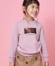 KJKKJ11024 a.v.v KIDS(アー・ヴェ・ヴェ) [100-130]トゥインクルスパンコールトレーナー[WEB限定サイズ] ピンク
