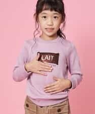 KJKKJ11024 a.v.v KIDS(アー・ヴェ・ヴェ) [100-130]トゥインクルスパンコールトレーナー[WEB限定サイズ] ピンク