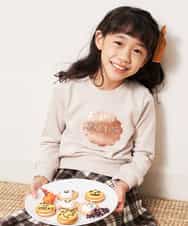 KJKKJ11024 a.v.v KIDS(アー・ヴェ・ヴェ) [100-130]トゥインクルスパンコールトレーナー[WEB限定サイズ] ベージュ