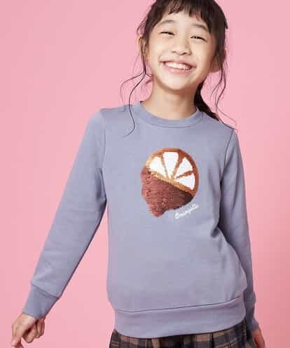 KJKKK11029 a.v.v KIDS [140-150]トゥインクルスパンコールトレーナー
