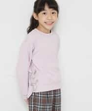 KJKKM49019 a.v.v KIDS(アー・ヴェ・ヴェ) [100-130]【人気No.1】サイドリボントレーナー ピンク