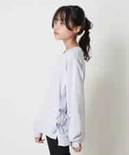 KJKKM49019 a.v.v KIDS(アー・ヴェ・ヴェ) [100-130]【人気No.1】サイドリボントレーナー ライトブルー
