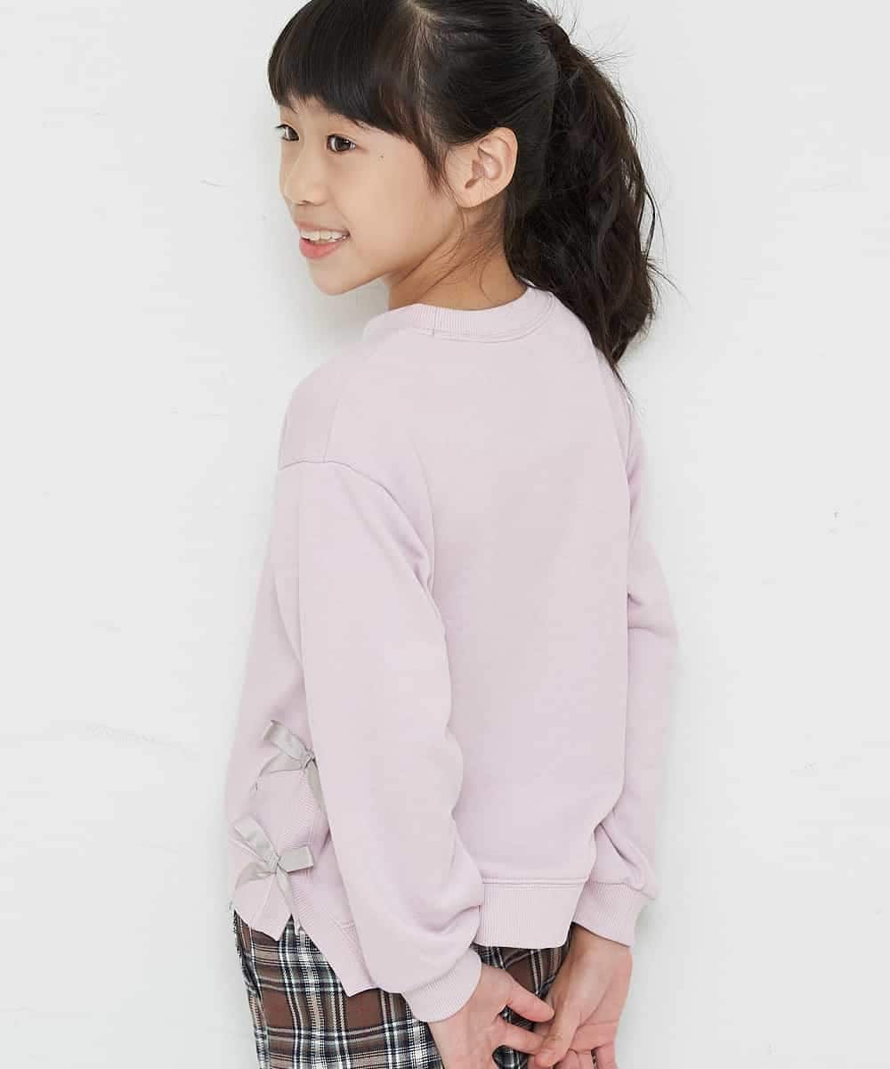 KJKKM49019 a.v.v KIDS(アー・ヴェ・ヴェ) [100-130]【人気No.1】サイドリボントレーナー ブルー