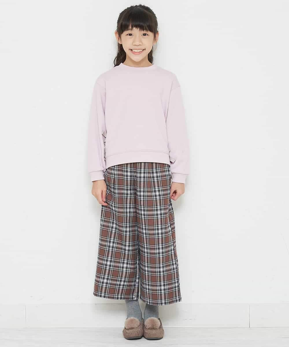 KJKKM49019 a.v.v KIDS(アー・ヴェ・ヴェ) [100-130]【人気No.1】サイドリボントレーナー ブルー
