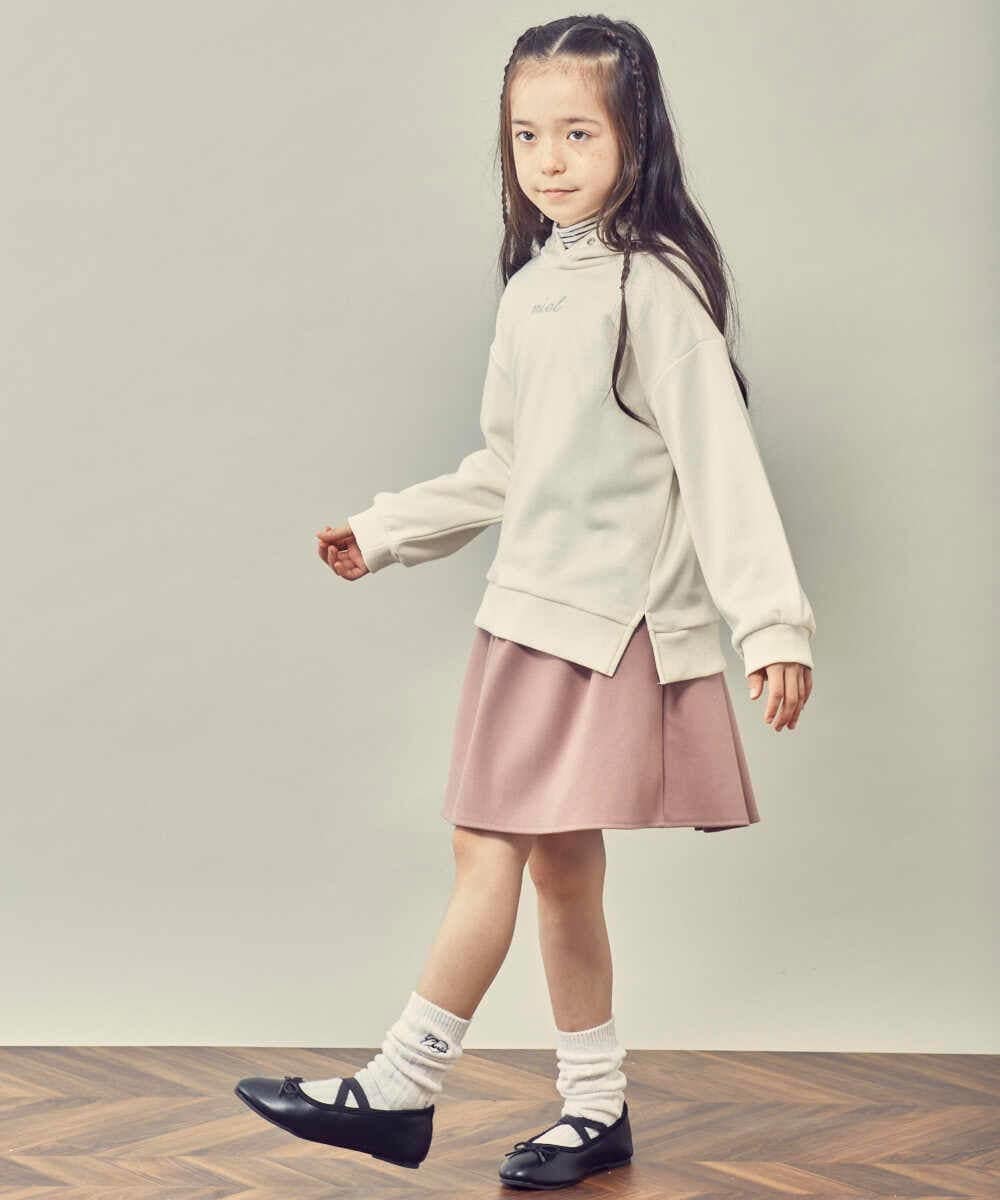 KJKKP42024 a.v.v KIDS(アー・ヴェ・ヴェ) [100-130]ロゴパーカー アイボリー