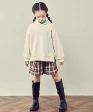 KJKKP42024 a.v.v KIDS(アー・ヴェ・ヴェ) [100-130]ロゴパーカー アイボリー